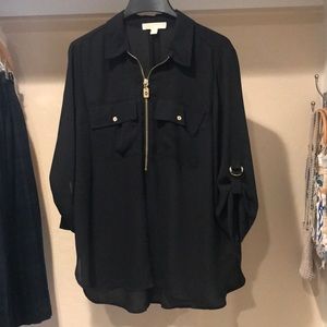 Michael Kors gold accent blouse XL